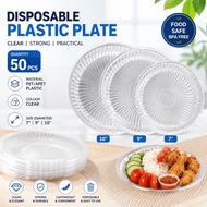 JISHAN 7“/9"/10” Disposable Plastic Plate / Kenduri Catering Party Buffet / Pinggan Plastik