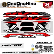 STRIPING NVX 155 CONNECTED BASIC BLACK COMBO COLOR / NVX 155 STICKERS / AEROX 155 CONNECTED STICKER 