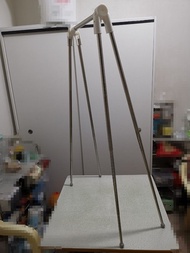 可伸縮不銹鋼 晾衣架 晾衫架 Foldable Collapsible Folding Portable Space-saving Drying rack 晾衣架 落地 折疊 室內 陽台 曬衣架 單桿