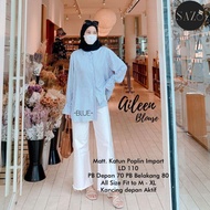 KATUN Estusae : Aileen Blouse/Cotton Blouse with Stripe/Strip/Stripe Pattern Cotton