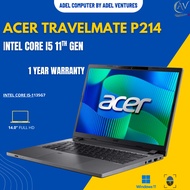 1Year Warranty I Acer Travelmate P214 intel i5 11th Gen Business Laptop 14"FHD Windows 11Pro