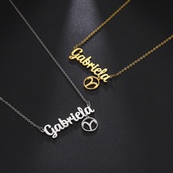 Personalized personal custom stainless steel necklace multi-purpose name Constellation DIY titanium 
