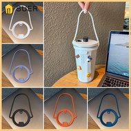 SUER 2Pcs Water Bottle Handle, Silicone Leakproof Insulated Tumblers, Dia 85 to 100mm Universal Keep