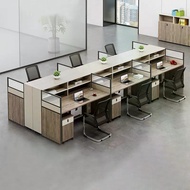 Office desk chair combination 4/6Person Office Work Table Financial Desk Office Desk Staff Table/com