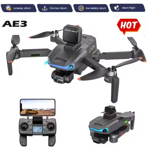 AE3 PRO MAX drone 8k dual camera 1200m long distance drone with brushless motor quadcopter GPS smart