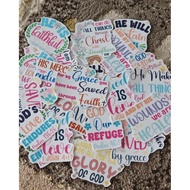 Bible Verse/God's Word Photo Sticker or Vinyl Sticker 15pcs