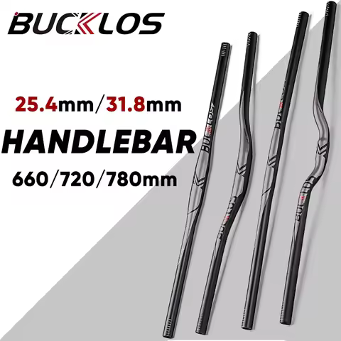 BUCKLOS 31.8mm MTB Handlebar 660mm 720mm 760mm Mountain Bike Handlebar 25.4mm Ultralight Aluminum Ha