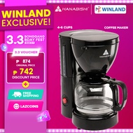 Hanabishi by Winland 6 cups Coffee Cafe Maker Coffee Machine HCM-10B