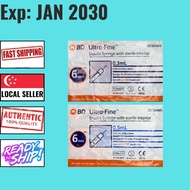 BD Ultra-Fine 31G x 6mm 3/10 CC 10's (324900) 1/2 CC 10'S (324901)