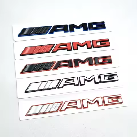 3d ABS Logo AMG Emblem Letters Car Trunk Badge For Mercedes Benz A B C E S GLA GLB GLC GLE GLS Vito 