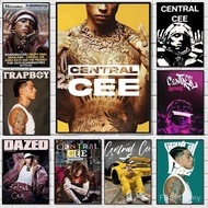 Rapper Central Cee Painting Calligraphy Canvas Poster: Crease Free Waterproof Durable All Space Wall