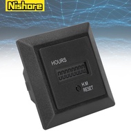 Digital Display Hour Meter Timer 50 60HZ Universal HM1R AC 100 240V for Construction Machinery
