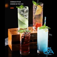 [HCM]Bộ 12 Ly Thuỷ Tinh Ống Trơn Lỡ / Ly Ống Mỹ Lỡ Thuỷ Tinh Cao Cấp 295 Ml Deli ES1004 M2973