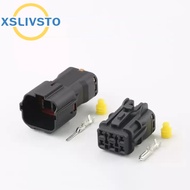 1 Set 6 Pin connector 7222-7464-30 7123-7464-30 Car Headlight Wire Socket Auto Tail Light Cable Conn
