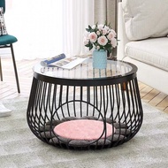 Taiyi Pet Cat Household Glass Balcony Cat Tea Table Tea Iron Nordic Creative Small Coffee Table Shar