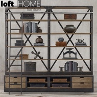 Loft Home Industrial Wood Display Shelf LADDER