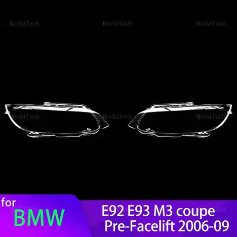 Transparent Housing Front Headlights Lens Shell Glass Lampcover Head Lights Cover For BMW M3 E92 E93