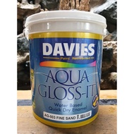 Aqua Gloss-it AG-003 Fine Sand 4L Davies Aqua Gloss It Water Based Enamel Paint 4 Liters 1 Gallon