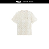 MLB เสื้อยืด ยูนิเซ็กส์ Vintage Monogram All-Over Printed Over Fit T-Shirts รุ่น 3ATSM0954 43SAL สีเ