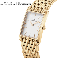 Đồng hồ Daniel Wellington dây thép không gỉ - DW00100705 32x22mm Bound 32x22 9-link G White Mặt Vàng