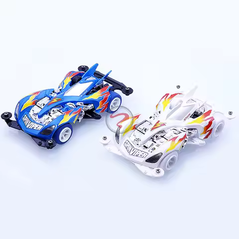 daxing mini 4wd racing car spin viper blue/white VS chassis for 1/32 taminya car