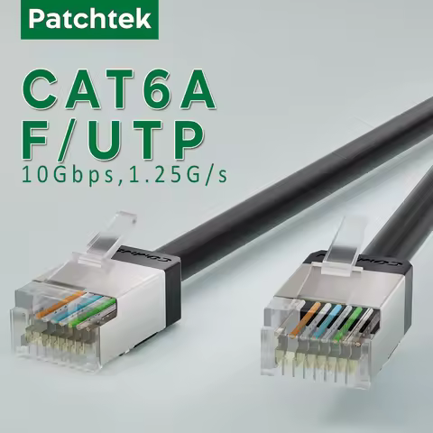 Patchtek Cat6/Cat6a Slim 4.8mm Cat6a Ethernet Patch Cable 10G Support Cat 6 Patch Cable for Patch Pa