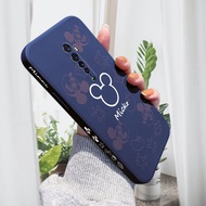 UCUC เคสมือถือ เคสโทรศัพท์ เคส OPPO Reno 2F/Reno 2/Reno 3 5G/Reno 3 Pro 5G เคสโทรศัพท์การ์ตูนด้านข้างออกแบบขอบสี่เหลี่ยมปลอกซิลิโคนกล้องเคสป้องกันทนแรงกระแทกเคสมือถือ เคสโทรศัพท์ เคสหญิง