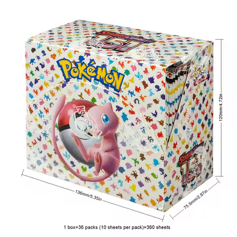 360Pcs English Pokémon TCG:Sword Shield Evolving Skies Booster 151 Pokemon Trade Card 36 Pack Box Re