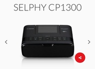 Canon Selphy CP1300 輕巧相片打印機（黑色）