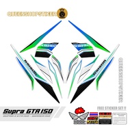 SUPRA GTR 150 STRIPING MOTIF 40 / SUPRA GTR VARIATION STRIPING / VARIATION MOTORCYCLE STICKER / SUPR