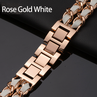 WatchBand For Garmin Approach S50 Smart Watch Stainless Steel Strap With Leather Bracelet for garmin