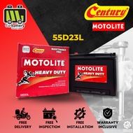Installation Provided Century Motolite Heavy Duty 55D23L Car Battery Bateri Kereta