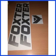 ◶ ✙ FOXTER BIKE STICKERS 3PCS.