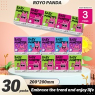 || READY STOCK || BABY MONSTER MINI POCKET TISSUE 4-PLY 7PULLS/PACK