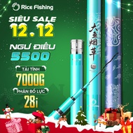Ngu Dieu 5500 RICEFISHING fishing rod specializes in hunting large fish with good fish retention lin