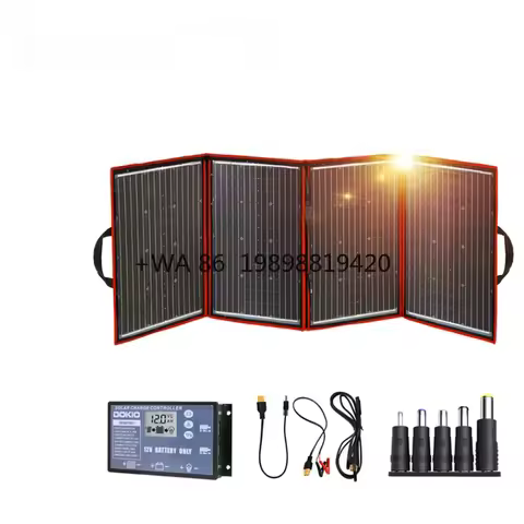 Dokio 200W 220W Foldable Portable Solar Panel Transparent Car Battery Charger Power Generation Overs