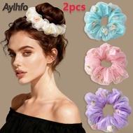 1pcs Aylhfo Spring New Small Flower Floral Chiffon Hair Scrunchies, Women'S Fashion Bohemi