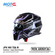 JPX Full Face MX-726R Gladiator Helmet - MX 10 Helmet Full Face