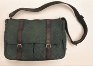 絕版 Louis Vuitton LV Monogram mini green Lin Sac Maman messenger bag 斜挎包 帆布