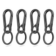 4Pack Small Keychain Rings, Metal Key Carabiner Clip, Mini EDC Key Ring Chain Holder Organizer for P