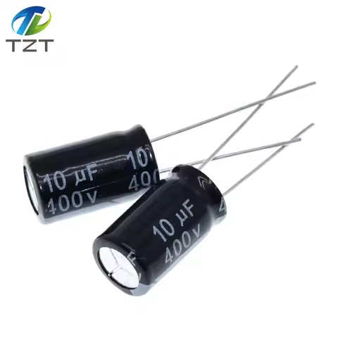 10PCS Higt quality 400V10UF 10*17mm 10UF 400V 10*17 Electrolytic capacitor