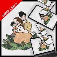 Digital illustration Art , Customized Portrait illustration Art , Cartoon Portrait Art , Gift / Hadi