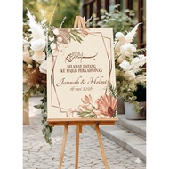 Wedding Board Custom Personalized - Wedding Signage - Event Welcome Board - Majlis Perkahwinan