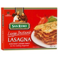 San Remo Large Instant Oven Ready Lasagna Sheets 250g