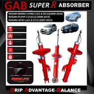 ORIGINAL SET GAB SUPER R FRONT / REAR ABSORBER -NISSAN GRAND LIVINA 1.6 1.8 (X11J)/SYLPHY 2.0 (G11)/
