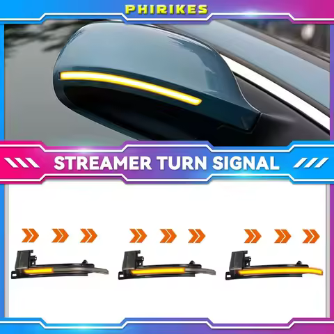 2-piece set of dynamic turn signal rearview mirror lights suitable for Audi A4 A5 B8 A3 8P Q3 A6 C6 