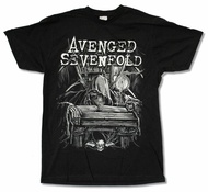 Avenged Sevenfold Alchemist Black T Shirt Official A7X Band Merch Death Bat Brand T shirt Casual Sho