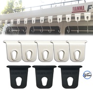 10PCS RV Black/White Hooks Outdoor Clothes/Shoes Hooks For RV Awnings Quick And Easy Installation Au