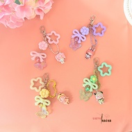 GANTUNGAN Bag key chain Crystal key chain/ Keychain/ hp Aesthetic key chain/ Keychain Bag Charm Aest