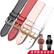 2024 Genuine Leather Soft Watch Strap For Men And Women Original CK Citizen Ultra-thin DW Cowhide Pin Buckle Longines Tissot Best-selling Watch Chain